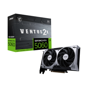 SVGA MSI GEFORCE RTX 5060 8G VENTUS 2X OC NVIDIA PCIE5.0 8GDDR7 128BIT 2535MHZ 1XHDMI 3XDP 7680X4320 2SLOT