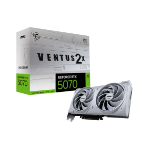SVGA MSI GEFORCE RTX 5070 12G VENTUS 2X OC WHITE NVIDIA PCIE5.0 12GDDR7 192BIT 2542MHZ 1XHDMI 3XDP 2,5SLOT