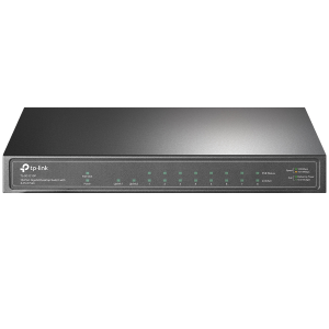 SWITCH 10P GIGABIT CON 8P POE+ TP-LINK TL-SG1210P 1P GIGABIT RJ45 1P GIGABIT SFP 802.3AT/AF - ALIM. POE 64W