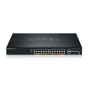 SWITCH 24P GIGABIT POE+ 2P 10GBE MG POE+4P 10 GIGABIT SFP+ ZYXEL XGS2220-30HP-EU0101F LAYER 3 STACKABLE - RACK