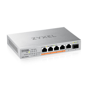 SWITCH 5P 2.5GBE POE ZYXEL XMG-105HP-EU0101F UNMANAGED 1P 10GBE SFP+ DESKTOP
