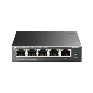 SWITCH 5P LAN GIGABIT TP-LINK TL-SG1005LP DESKTOP 4P POE+  -1P GIGABIT NON POE  - GARANZIA A VITA