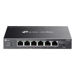 SWITCH 6P LAN GIGABIT POE+ TP-LINK ES206GP EASY MANAGED  4P GIGABIT POE  (INTEG,CONTR.OMADA SDN)