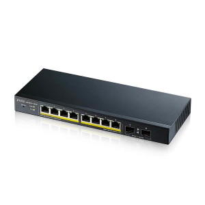 SWITCH 8P LAN GIGABIT POE ZYXEL  GS1900-10HP-EU0101F/GS1900-10HP-EU0102F  WEB MANAGED +2P SFP GIGABIT -SUPP. IPV6, VLAN