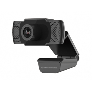 WEBCAM CONCEPTRONIC AMDIS01B FULL HD 1080P (RISOL.1920X1080 ) 30FPS, SENS.CMOS  1/3" 2MP - MICROFONO CON RID.RUMORE INTEGRATO