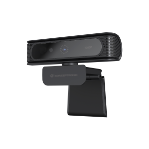WEBCAM CONCEPTRONIC AMDIS09B CON RICONOSCIMENTO FACCIALE WINDOWS HELLO 1080P - OB.GRANDANGOLARE 80 GRADI- MICR.INTEGR.