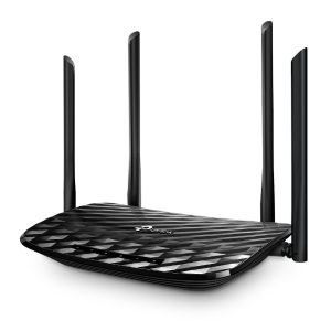 WIRELESS AC1200 ROUTER DUAL BAND TP-LINK ARCHER C6 5GHZX867MBPS/2.4GHZX450MBPS MU-MIMO,IPTV,  5P GIGABIT - 4 ANT.