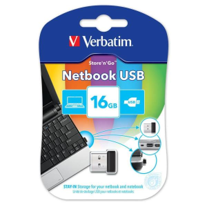 Verbatim Store 'n' Stay NANO - Memoria USB da 16 GB - Nero