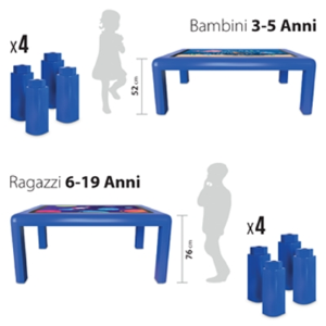 TAVOLO INTERATTIVO ATLANTIS ZERO EDGE 49"4K UHD