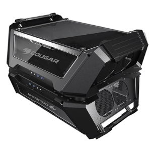 CABINET DUAL TOWER COUGAR 105LMT0004 GEMINI X NERO 423X635X525MM 8SLOT 4X3,5" 4X2,5" VETRO LATERALE